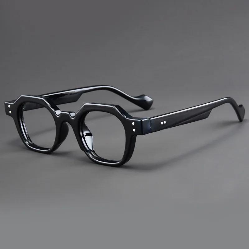 2025 Einfache Retro Polygonale Lesebrille Vielseitige Europäische und Amerikanische Kleine Fassung Anti-Strahlung Alterssichtigkeit Brille