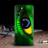 Brazil Flag Silicone Case For Samsung S23 Ultra S24 5G S21 S20 FE Back Cover Galaxy S22 s23 S24 S10 Plus Case Brazilian Football