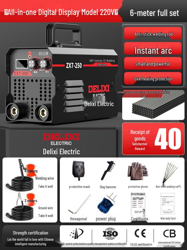 Delixi Dual Voltage High-Power Multi-Function Digital Welder