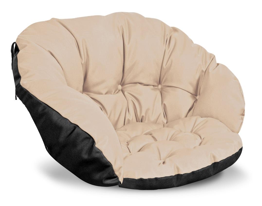 Garden cushion 122x40 cm for a chair, swing, hanging, stork's nest, waterproof, beige