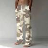 Herren Lockere Lässige Einfarbige Hose Camouflage Muster Gerade Hose
