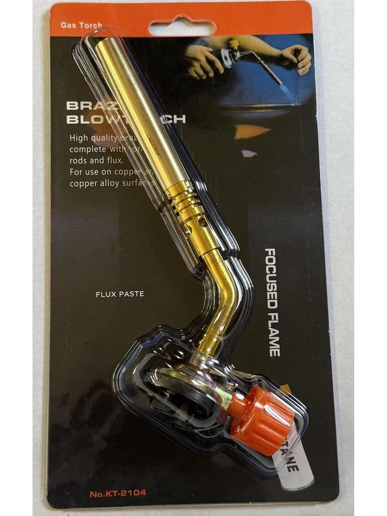 Handheld Gas Torch: Spray Gun for Home & Outdoor BBQ, High-Temp Welding, and Baking Ignition (Model 2104)