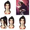 High-temperature Fiber Black Red Gradient Wig Perfect For Anime And Cosplay Fans