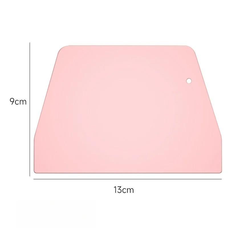 Dough Scraper Lightweight Flat Cut Reusable  Plastic Bowl Scraper Multifunctional Flexible with Hanging Hole for Kitchen