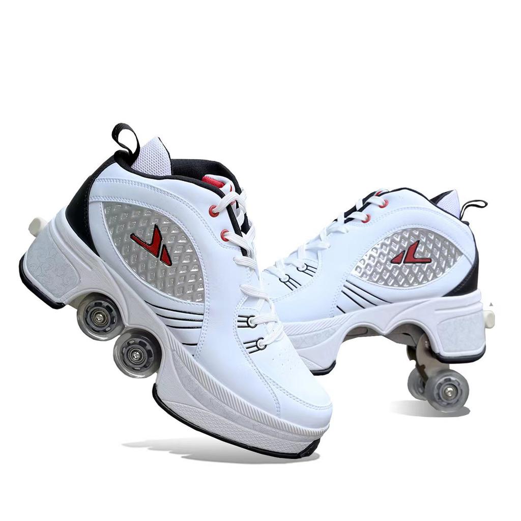 Deformed Shoes Runaway Shoes Dual-purpose Four-wheel Skates, Skates, Skates, Skateboards
