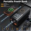 12V 5500A Multi-Function Jump Starter with Air Compressor, Tire Inflator, LED Light, and LCD Display