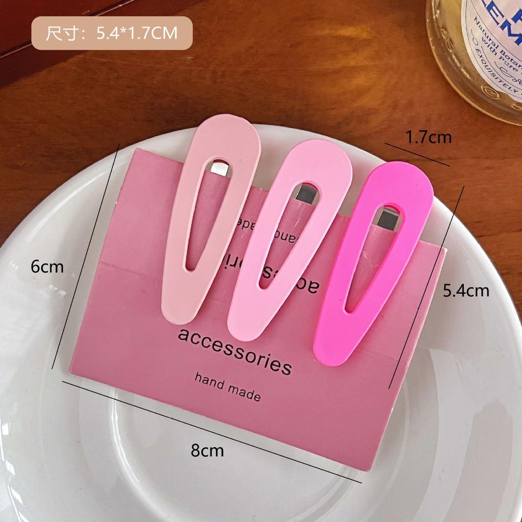 3pc Fashion Cute Bright Color BB Hairpin Hair Side Clips for Girls Women Kids Childs Ladies Gift Party Hair Accessories