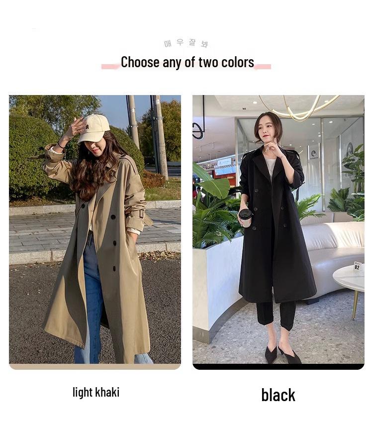 Chic Korean-Style Petite Women's Trench Coat - Autumn 2025 Collection