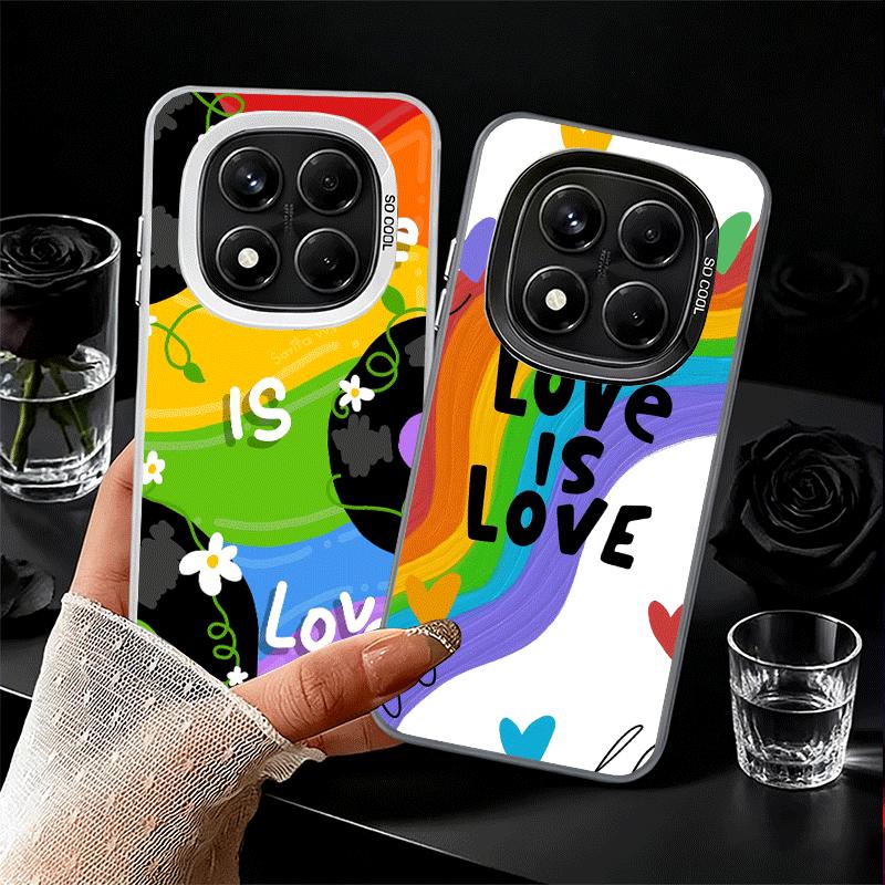 LGBT Rainbow Love Is Love Soft Phone Case for Xiaomi Redmi Note 13 14 15 Pro Plus 12S 12 11S 11 11T 10S 10 Shockproof Cover Back