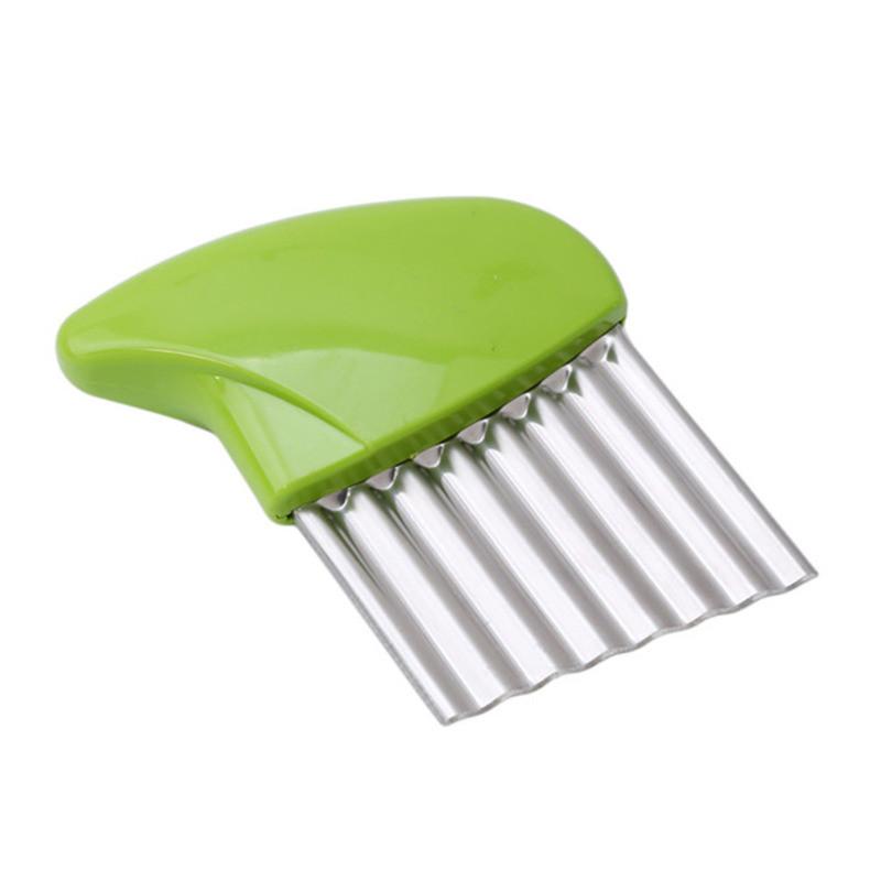 1 ST Rostfritt Stål Köksredskap Potatisstötare Press Matlagningsverktyg Potatismos Vågig Tryck Ris Köksaccessoarer