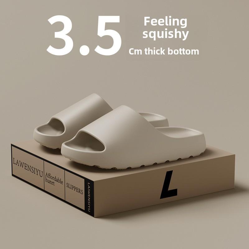 

2024 Унисекс Шлепанцы на толстой подошве из ЭВА: Трансграничный кокосовый дизайн для занятий спортом на открытом воздухе и удобной домашней одежды 42-43 грязно-белый