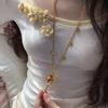 Mysterious Key Pendant Necklace Feature Adjustable Chain Length Gold/Silver Key Charm Collarbone Chain Gift