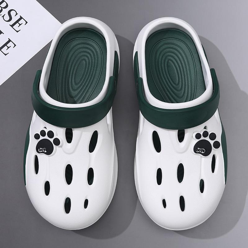 Herren Lochschuhe Sommer neue Kleidung rutschfest bequem lässig vielseitig Strandtasche Kopfhausschuhe