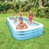 Piscine rectangulaire givrée - INTEX - 1020 Litres - 6 ans et + - 305 x 183 x 56 cm
