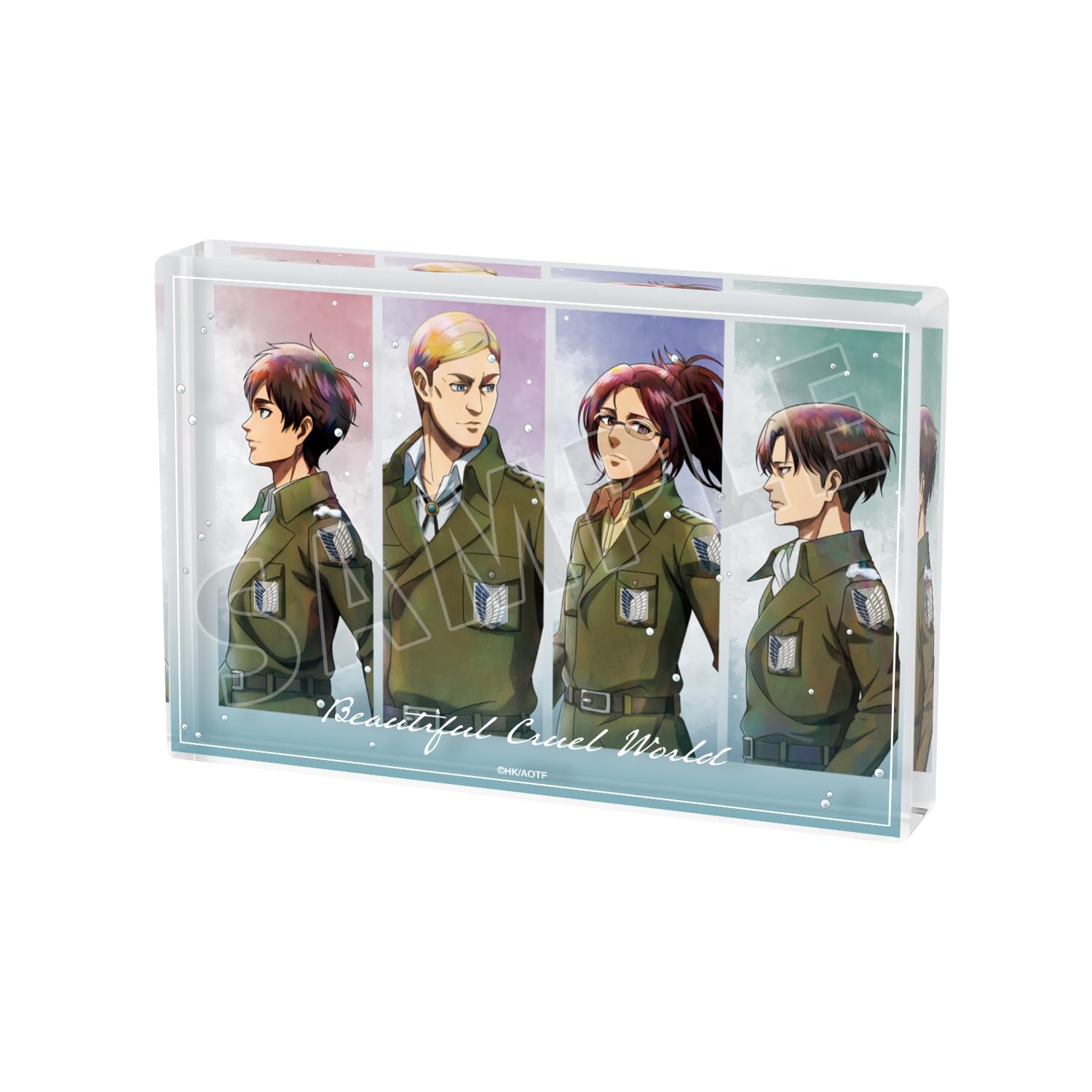 

Attack on Titan Original Illustration Group Winter Walk Acrylic Block Ver.