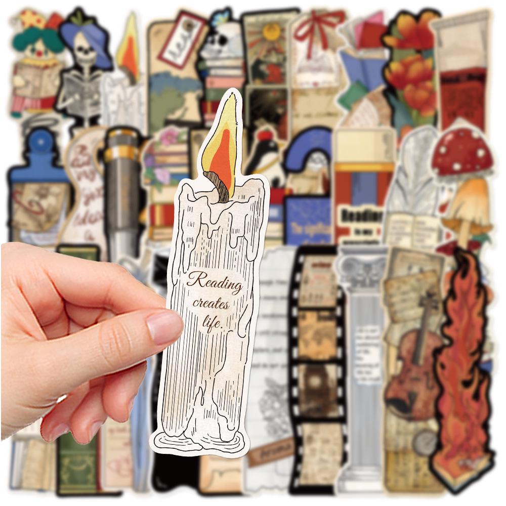 Creative Retro Anime-Themed Bookmarks for Students