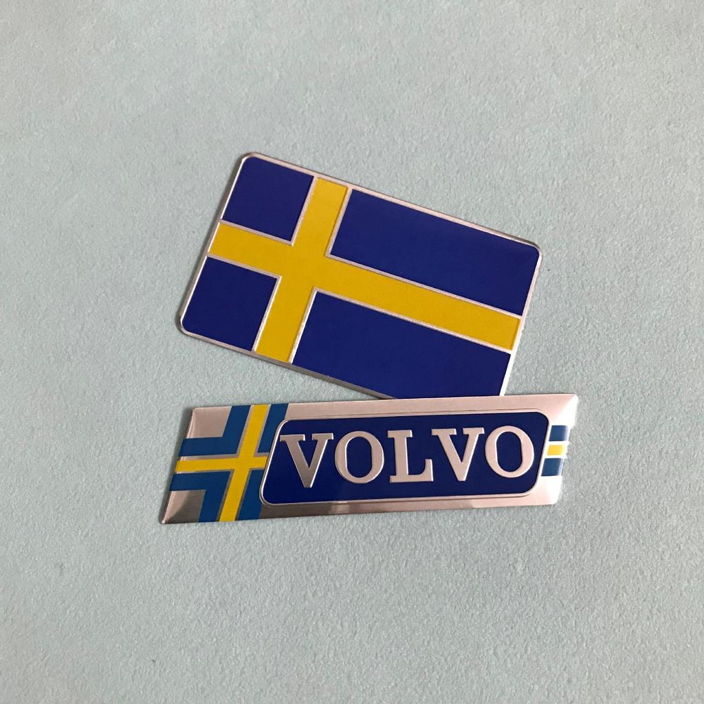 3D Emblem Aufkleber Logo Auto Kotflügel Plakette Kofferraum Aufkleber Für Volvo ES90 EC40 EX40 EM90 XC90 V90 V60 XC60 V40 S80 S60 S90 XC40 XC70