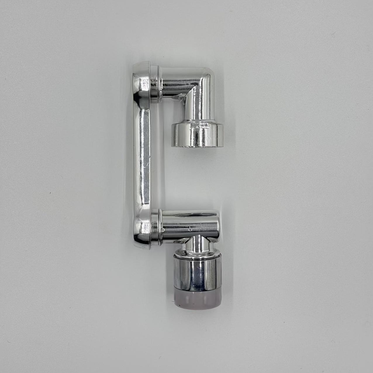 

1 высококачественная поворотная насадка для смесителя из медного сплава 1440° - регулируемая, экономящая воду, простая в установке - подходит для удлинительных смесителей серебряный