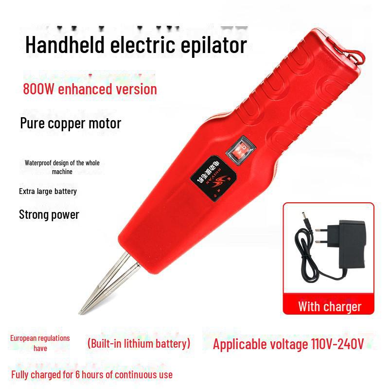 ""Elektrische Geflügelrupfmaschine""": Lithiumbatterie, Automatisch für Huhn, Ente und Gans - Europäischer Standard"