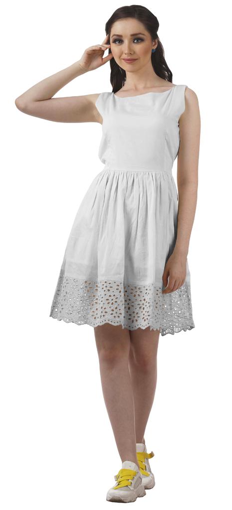 Moomaya Womens Vintage Style Lace Dress Solid Women Casual Summer Mini Dress