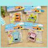 Cartoon Car Toys Keychain With Anime Style For Gift And Home Decor