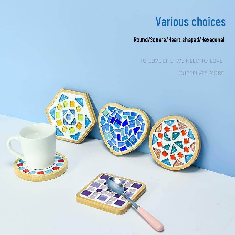 DIY Mosaic Coaster Kit for Kids: Creative Father's Day Craft