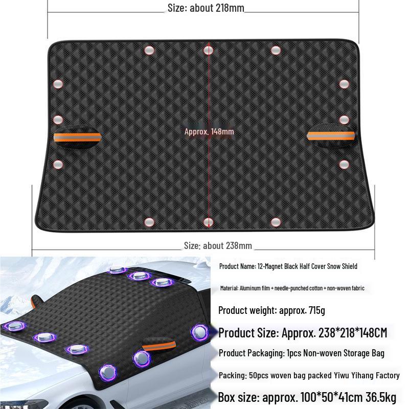 Magnetic Car Snow Shield - Winter Anti-Frost, Anti-Freeze, Sun Protection Cover