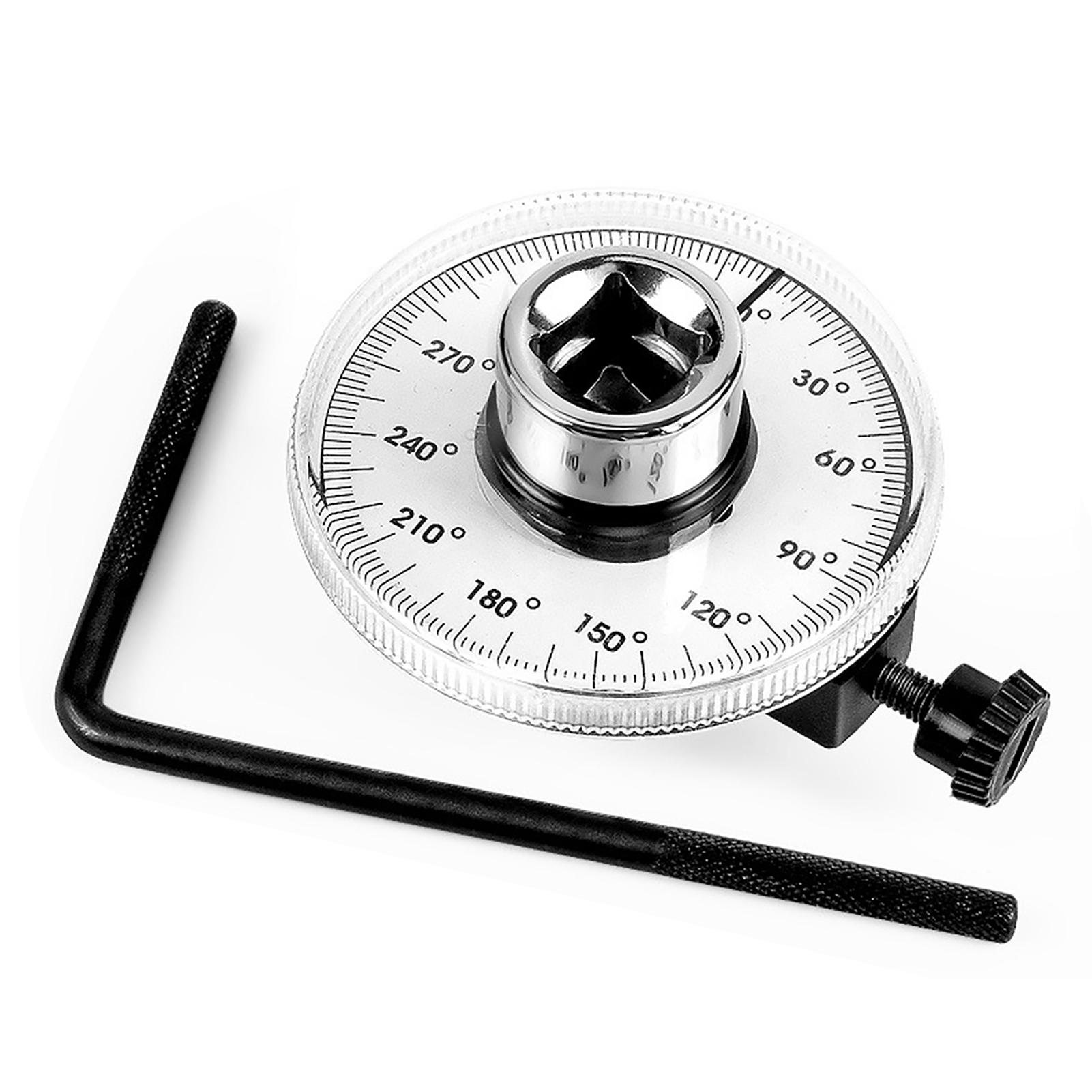 

1 2 Angle Gauges High Hardness Long Handle Wrench Meter Wrench Measuring Tool Car Maintenance and Repairing серебряный