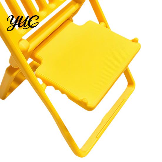 Decorative Desktop Phone Accessory 3D Printed Folding Chair Stand, Mini Creative Lightweight Holder for Watching Videos Cell Mount, Portable
