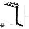 Universal Rear-Mounted Metal Bicycle and Luggage Rack for Vehicles