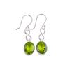 Peridot Edelstein 925 Sterlingsilber Schmuck Handgefertigt Damen Ohrringe 1.60" Geschenk EE-12-1