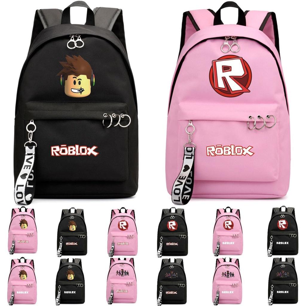 Fashionable Roblox Backpack For Students With Firm Canvas Cloth And Smooth Zipper