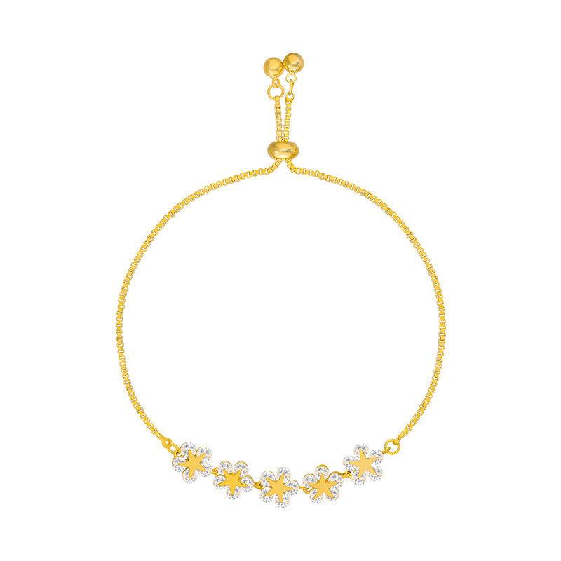Korean Style Zircon Flower Bracelet for Women - Trendy, Simple, Personalized Design