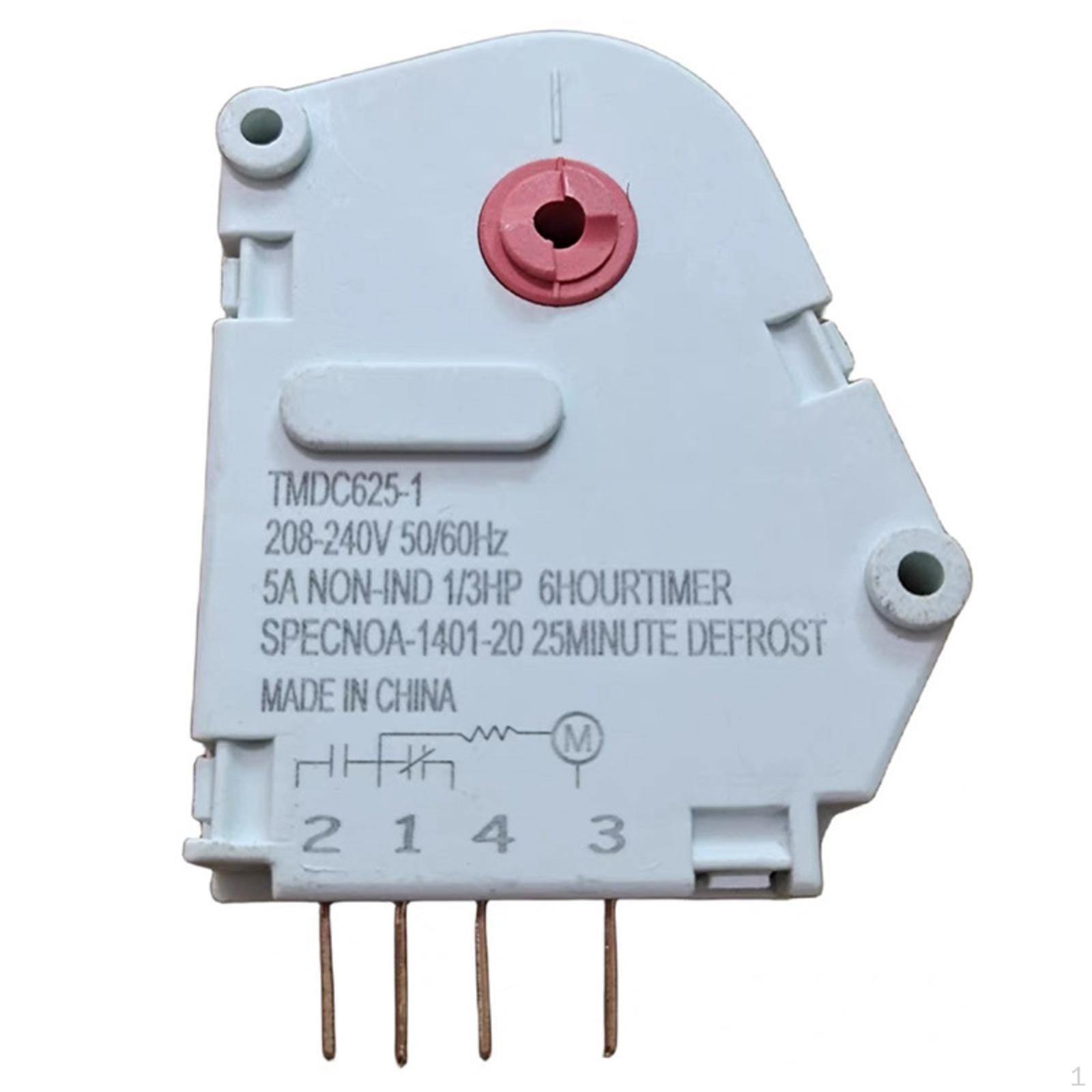 Refrigerator Defrost Timer 208240V White 50/60Hz Appliance Part