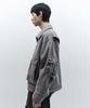 Insilence Boxy Fit Denim Trucker Jacket Sand Grey
