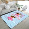 Dora Explorer Personalized Name Floor Mat Perfect for Game Room Playrooms Outdoor Entryway Anti-slip Rug Decorate Offices Birthday/Christmas Gift