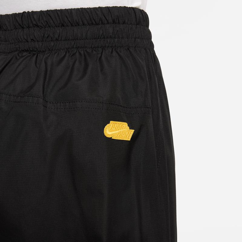 Jordan Logo Print Big Pocket Casual Pants Kids Bottoms Black DQ8143-010