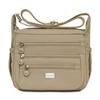 Large Capacity Water-Repellent Nylon Bag Women's Shoulder Crossbody Bag Multi-Pocket Middle-Aged Mother Bag