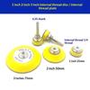 1/2/3Inch Hook And Loop Sanding Pad Kit 2Pcs With 1/4 Inches Shank Drill Attachment And Soft Foam Layer Buffering Pad
