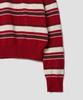Tudument Retro Stripe Polo Knit Red
