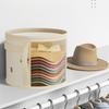 Hat Storage Bucket, Clothing Hat Travel Organizer, Bag Brim Clear And Round Handle Foldable Storage Window With Hat P6W3