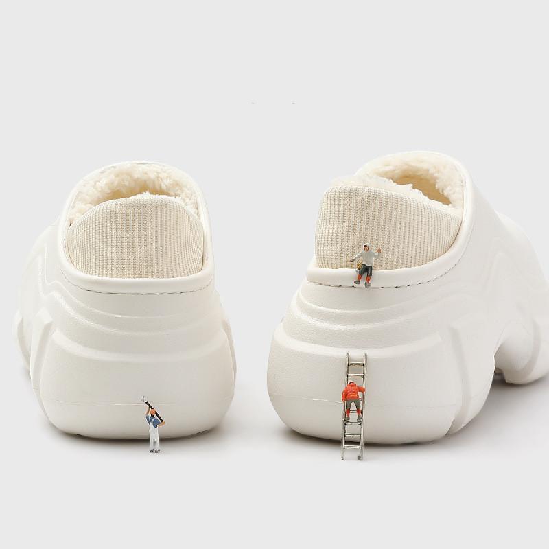 Fluffy Thick Sole Women's Slippers Super Soft and Cute Women's Winter Warm Indoor Shoes Anti Slip Couple Home Slippers