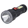 LED Flashlight with COB Sidelight USB Charging Ultra Bright Flashlight Portable Eletric Torch for