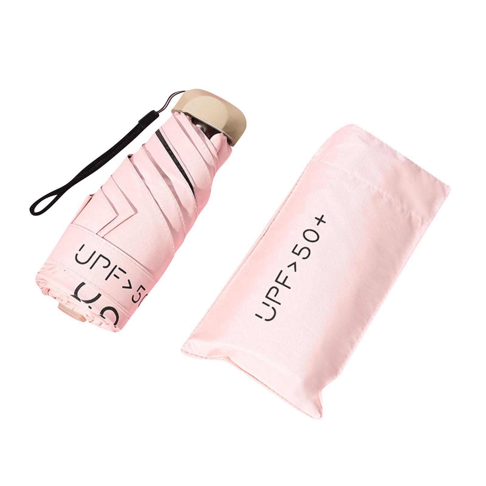 

Зонт от солнца, небольшой портативный капсульный зонт, зонт от дождя, женский зонт от солнца и дождя, двойного назначения, зонт от солнца One Size розовый