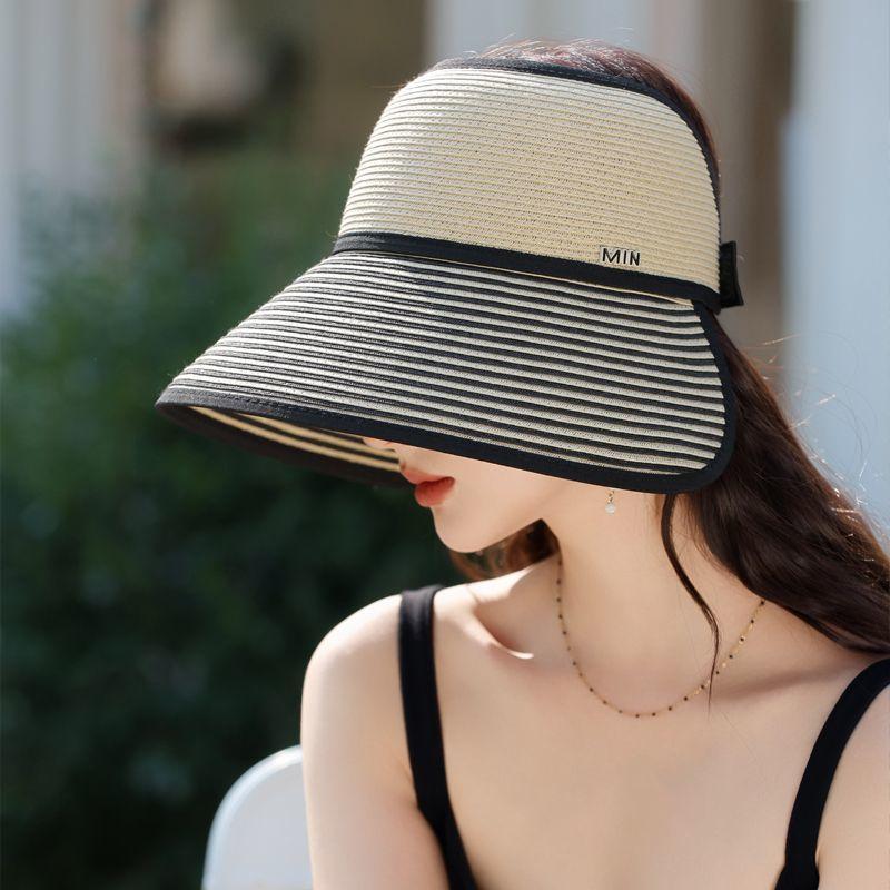 New Hat Women's Summer Breathable Straw Hat Sun Protection Visor Sun Hat