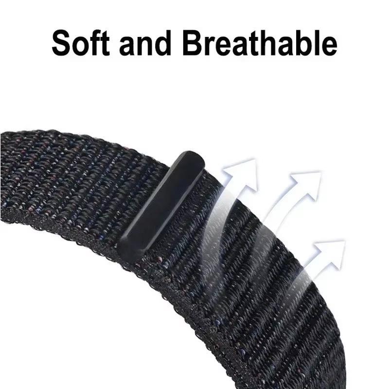 Braided Nylon Strap for Xiaomi Mi Band 9/8 Pro Breathable Comfortable Accessories Replaceable Wristband Redmi Watch 4/5 correa