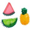 Pet Molar Chew Toy Fruit Shape Safe Flexible Chew Toys Teeth Clean Training Toy for Dogs Safe Silicone Chew Resistant