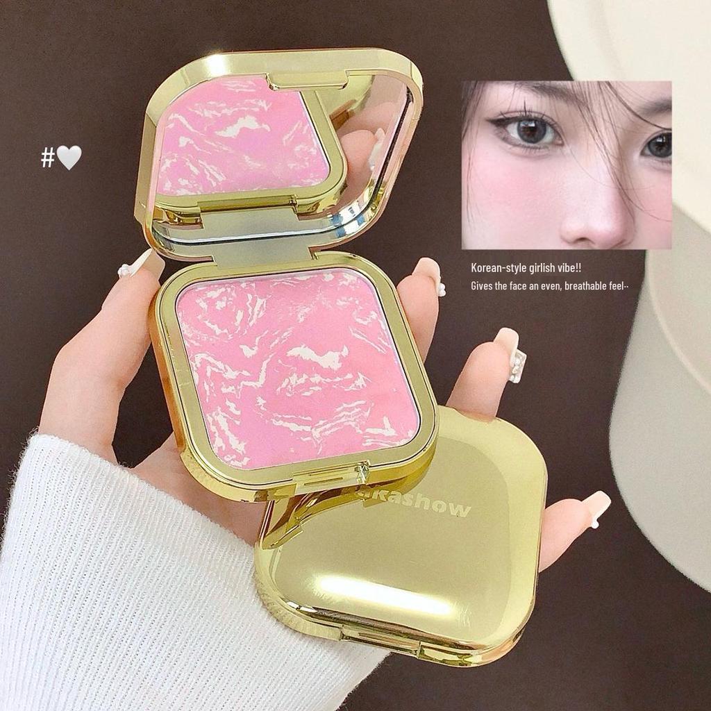 Kakashow Gradient Baked Blush: Soft Focus Brightening Shimmer for Energetic Girls