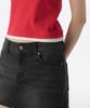 MUSINSA STANDARD WOMAN Women'S Layered Hem Slim T-Shirt [Red/Cream]