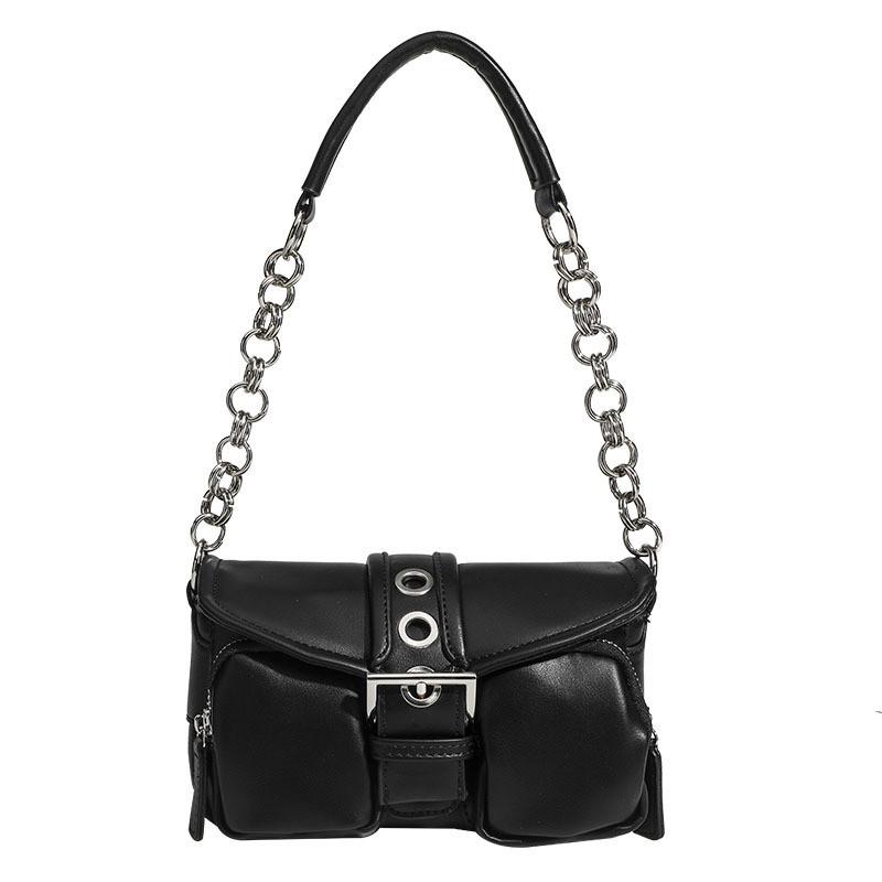 IELGY Ladies Shoulder Bag Fashion Simple Commuter Retro Underarm Baguette Bag